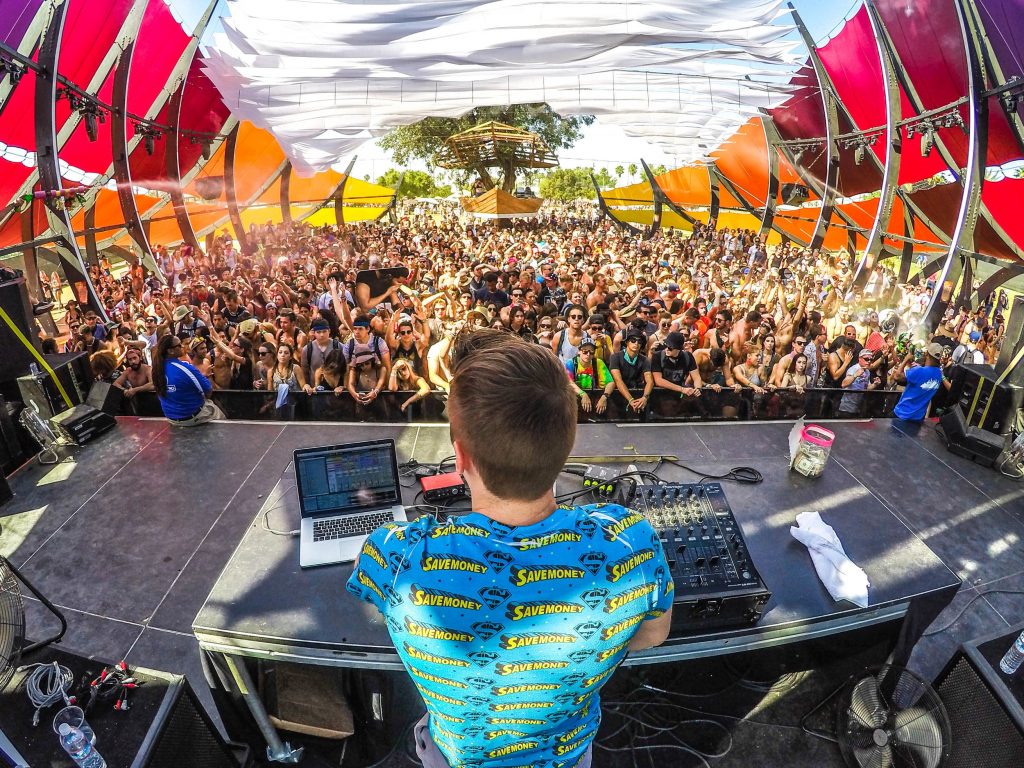 A DJ at Coachella