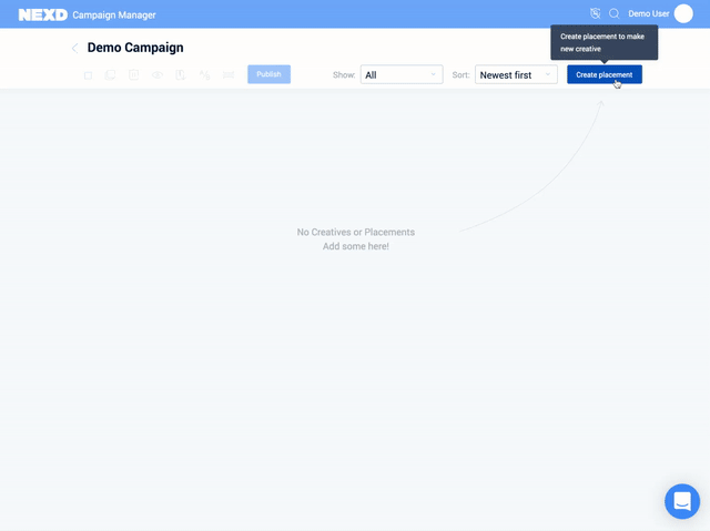 Create your campaigns and creatives in a seamless way