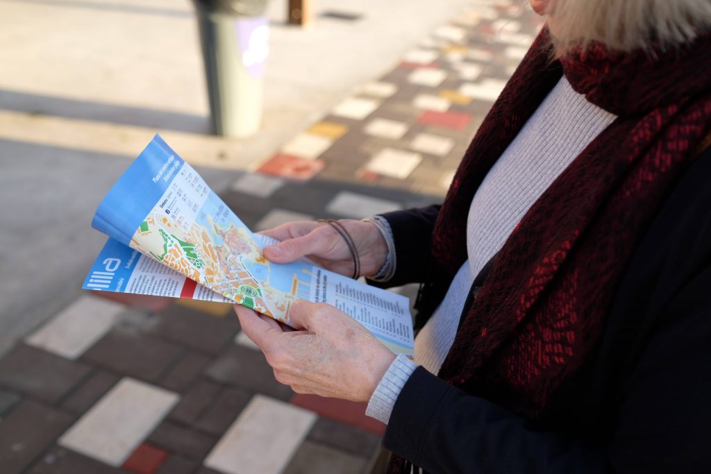 A man reading a map